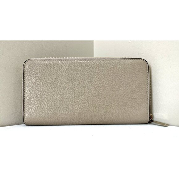 New Kate Spade Leila Large Continental Wallet Colorblock Leather Light Sand - Picture 4 of 4